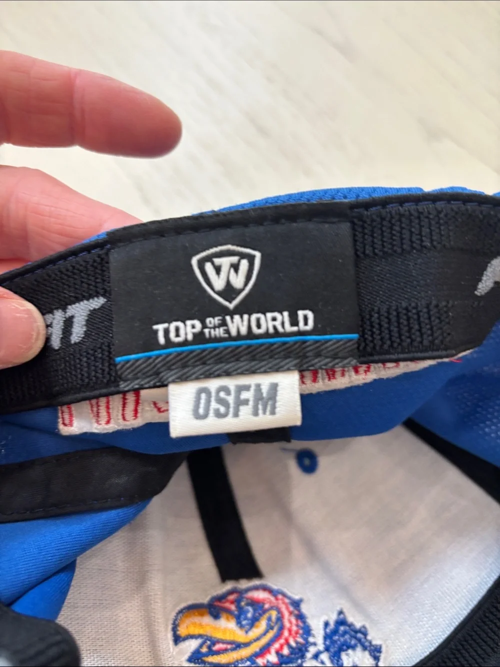 Kansas Jayhawks Top of the World Flex Fit Hat OSFM